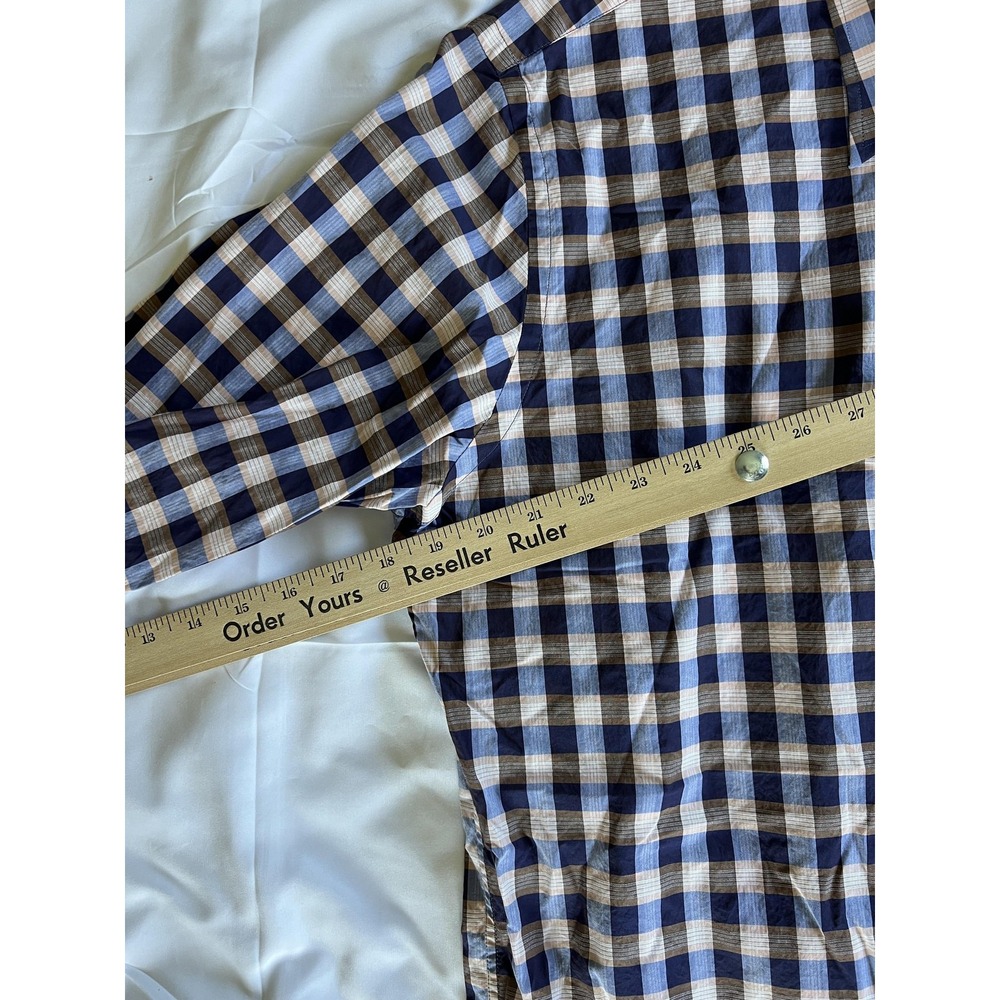 Peter Millar‎ Shirt Mens Large Plaid Button Down Long Sleeve Casual Dress Shirt - Picture 8 of 9